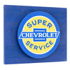 Vintage Chevrolet Super Service Metal Backlit LED Sign – 15" x 18"